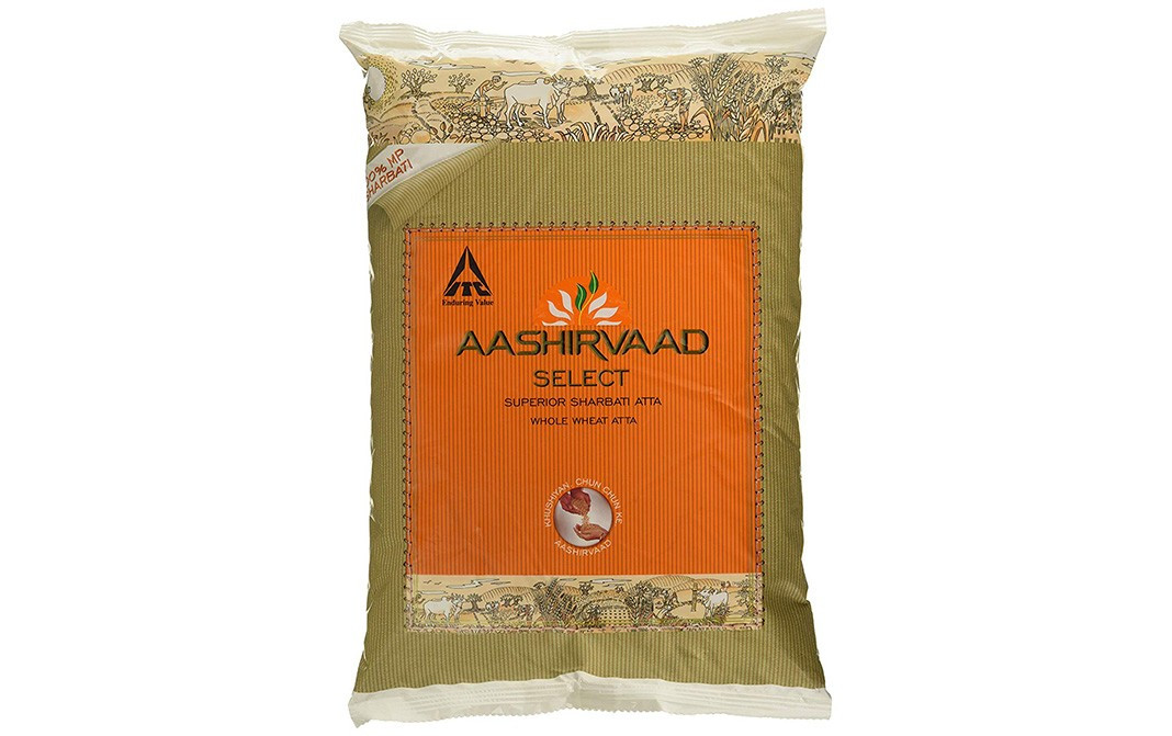 Aashirvaad Select Superior Sharbati Atta   Pack  1 kilogram